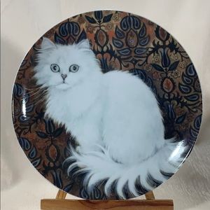 Persian Cat Collector Plate Made in Japan